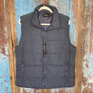 Liz Claiborne Slate Blue Puffer Vest